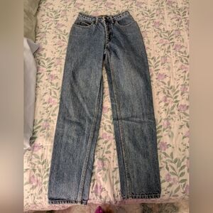 Espirit Vintage Light Blue Wash High Rise Straight Leg Jeans Size 5/6 Or 24W